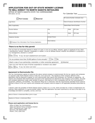 Form SFN60421 &quot;Application for Out-of-State Winery License to Sell Direct to North Dakota Retailers&quot; - North Dakota