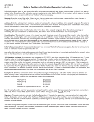 Form GIT/REP-3 Seller&#039;s Residency Certification/Exemption - New Jersey, Page 2