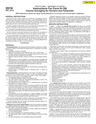 Document preview: Instructions for Form N-168 Income Averaging for Farmers and Fisherman - Hawaii