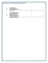 Form PF-4 Annual Report of Insurance Premium Finance Companies - Delaware, Page 7
