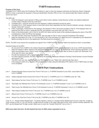 Form IT-8879 (State Form 53399) Declaration of Electronic Filing - Indiana, Page 2