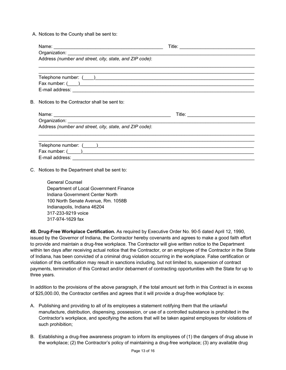 State Form 55931 Prescribed Contract for Computer Software, Services, and Equipment - Indiana, Page 13