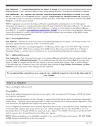 Instructions for USCIS Form G-639 Freedom of Information/Privacy Act Request, Page 5