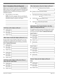 USCIS Form G-639 Freedom of Information/Privacy Act Request, Page 2
