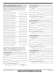 USCIS Form I-817 Application for Family Unity Benefits, Page 7