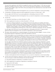 Instructions for USCIS Form I-881 Application for Suspension of Deportation or Special Rule Cancellation of Removal (Pursuant to Section 203 of Public Law 105-100 (Nacara)), Page 2