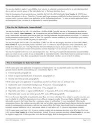Instructions for USCIS Form I-881 Application for Suspension of Deportation or Special Rule Cancellation of Removal (Pursuant to Section 203 of Public Law 105-100 (Nacara)), Page 3