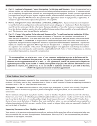 Instructions for USCIS Form I-881 Application for Suspension of Deportation or Special Rule Cancellation of Removal (Pursuant to Section 203 of Public Law 105-100 (Nacara)), Page 6