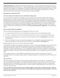 Instructions for USCIS Form I-881 Application for Suspension of Deportation or Special Rule Cancellation of Removal (Pursuant to Section 203 of Public Law 105-100 (Nacara)), Page 8
