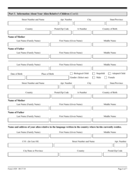USCIS Form I-929 Petition for Qualifying Family Member of a U-1 Nonimmigrant, Page 6
