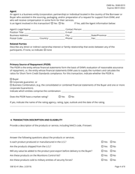 Form EIB92-41 Application for Financial Institution Short-Term, Single-Buyer Insurance, Page 4