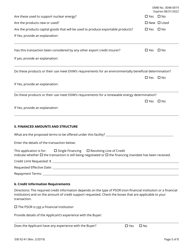 Form EIB92-41 Application for Financial Institution Short-Term, Single-Buyer Insurance, Page 5