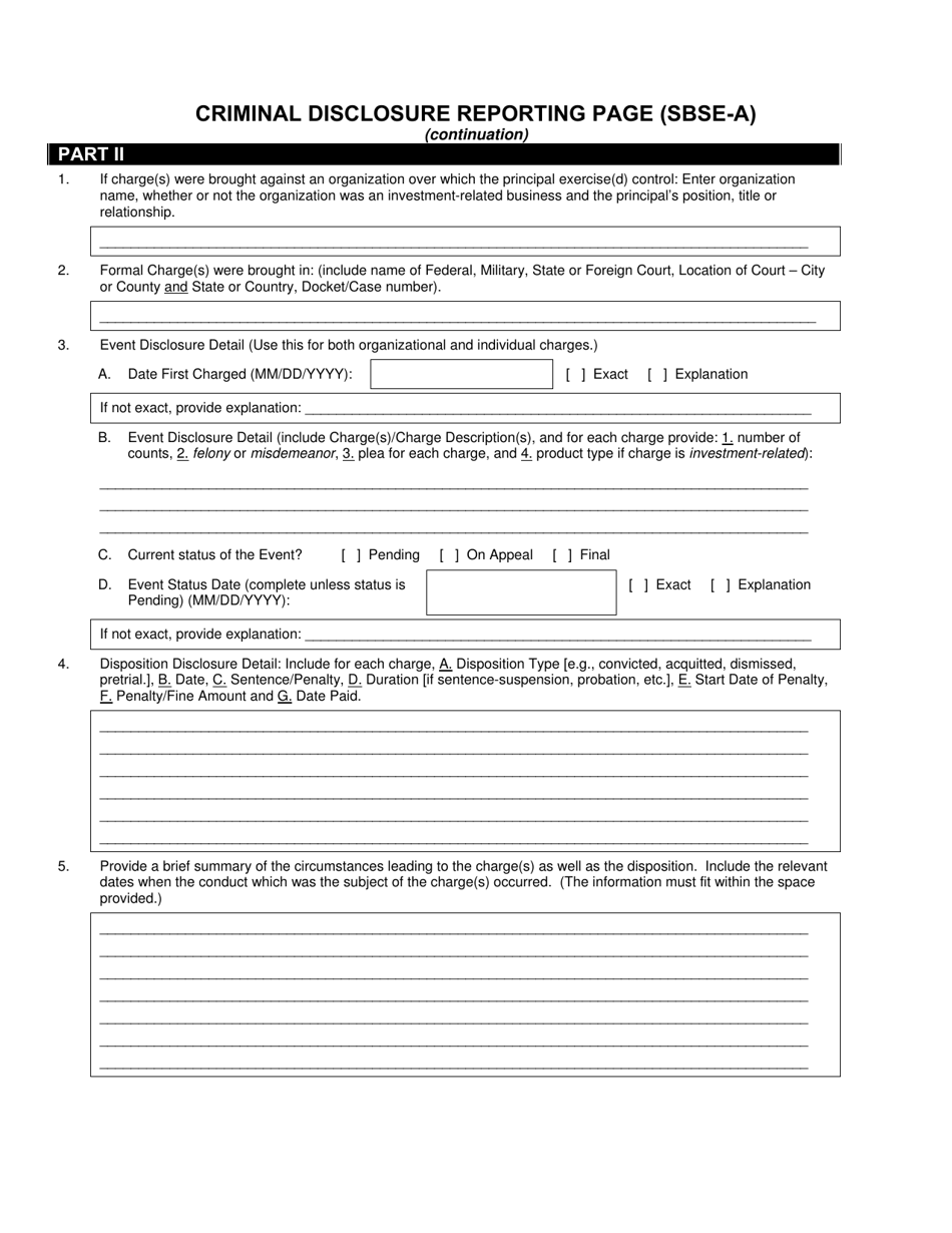 SEC Form 2925 (SBSE-A) Application for Registration of Security-Based Swap Dealers and Major Security-Based Swap Participants That Are Registered or Registering With the Commodity Futures Trading Commission as a Swap Dealer, Page 14