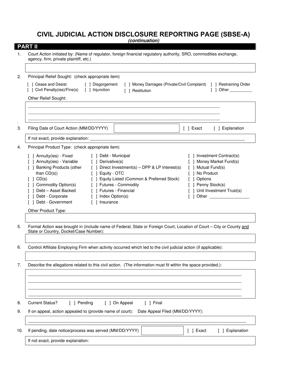 SEC Form 2925 (SBSE-A) Application for Registration of Security-Based Swap Dealers and Major Security-Based Swap Participants That Are Registered or Registering With the Commodity Futures Trading Commission as a Swap Dealer, Page 19