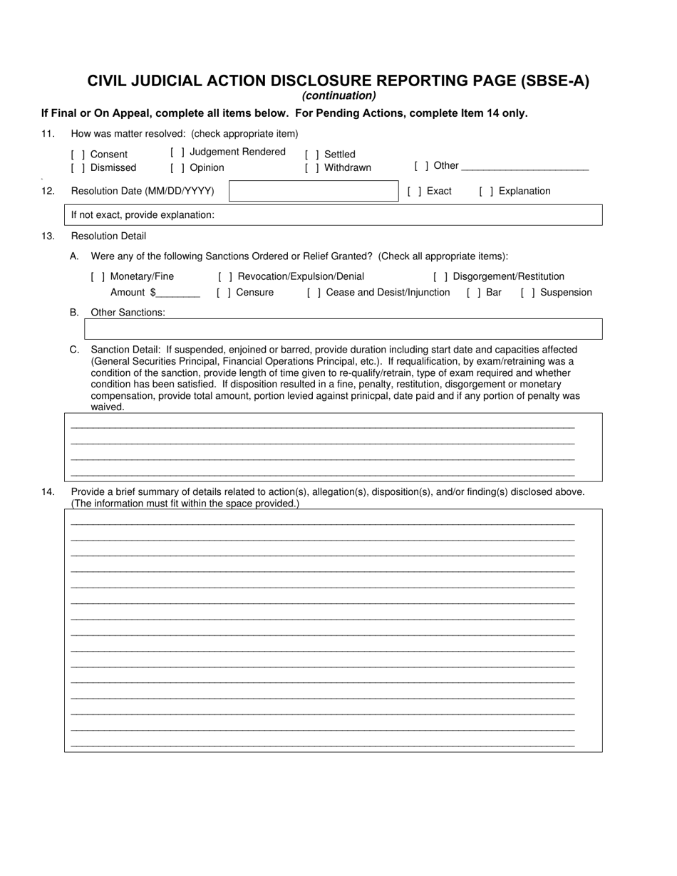 SEC Form 2925 (SBSE-A) Application for Registration of Security-Based Swap Dealers and Major Security-Based Swap Participants That Are Registered or Registering With the Commodity Futures Trading Commission as a Swap Dealer, Page 20
