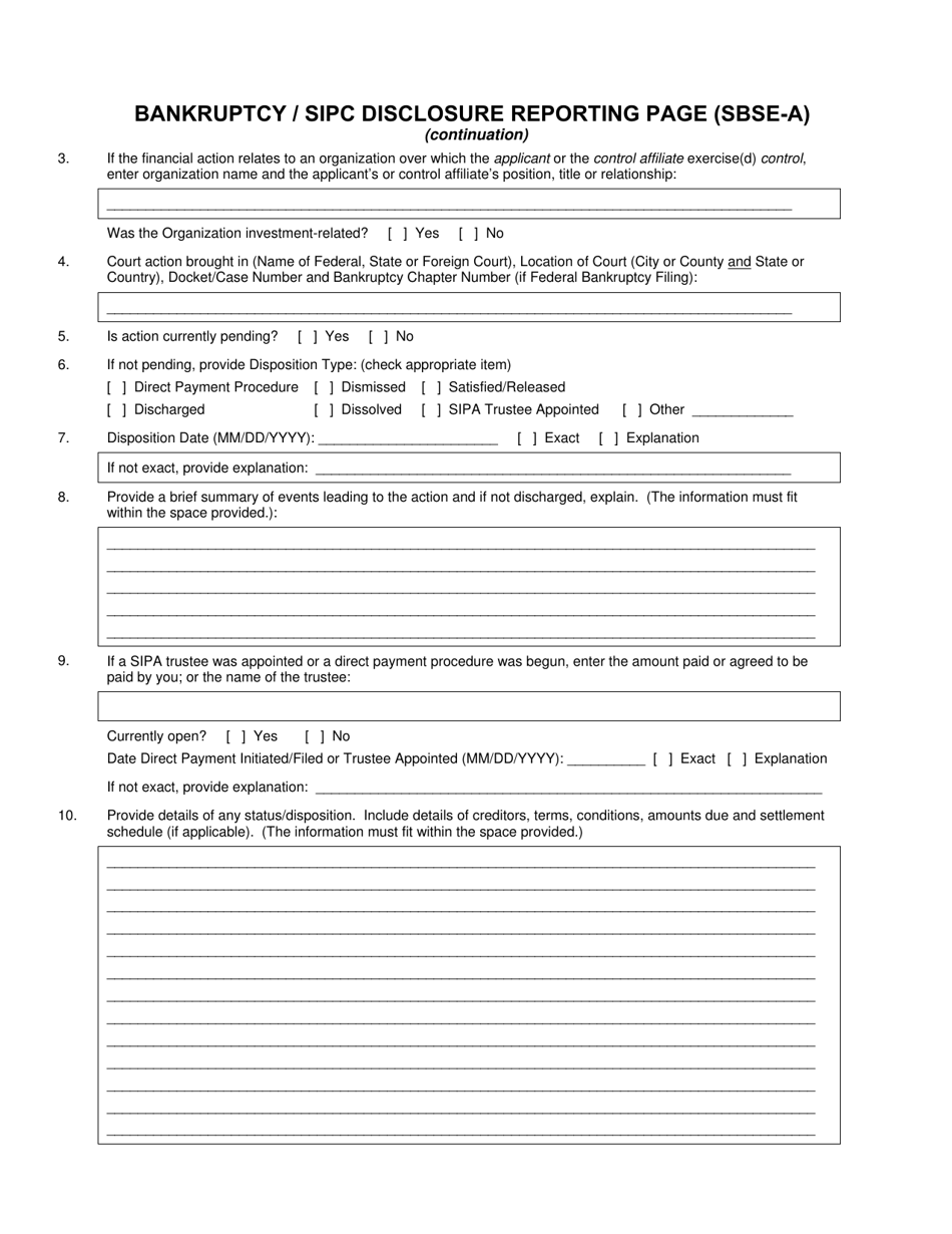 SEC Form 2925 (SBSE-A) Application for Registration of Security-Based Swap Dealers and Major Security-Based Swap Participants That Are Registered or Registering With the Commodity Futures Trading Commission as a Swap Dealer, Page 22