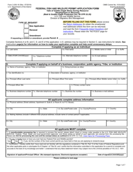 Document preview: FWS Form 3-200-18 Federal Fish and Wildlife Permit Application Form - Take of Golden Eagle Nests During Resource Development or Recovery