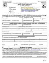 Document preview: FWS Form 3-200-13 Federal Fish and Wildlife Permit Application Form - Migratory Bird Depredation
