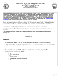 FWS Form 3-200-81 Federal Fish and Wildlife Permit Application Form - Migratory Bird Special Purpose - Utility, Page 2