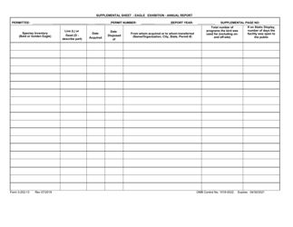 FWS Form 3-202-13 Eagle Exhibition - Annual Report, Page 2