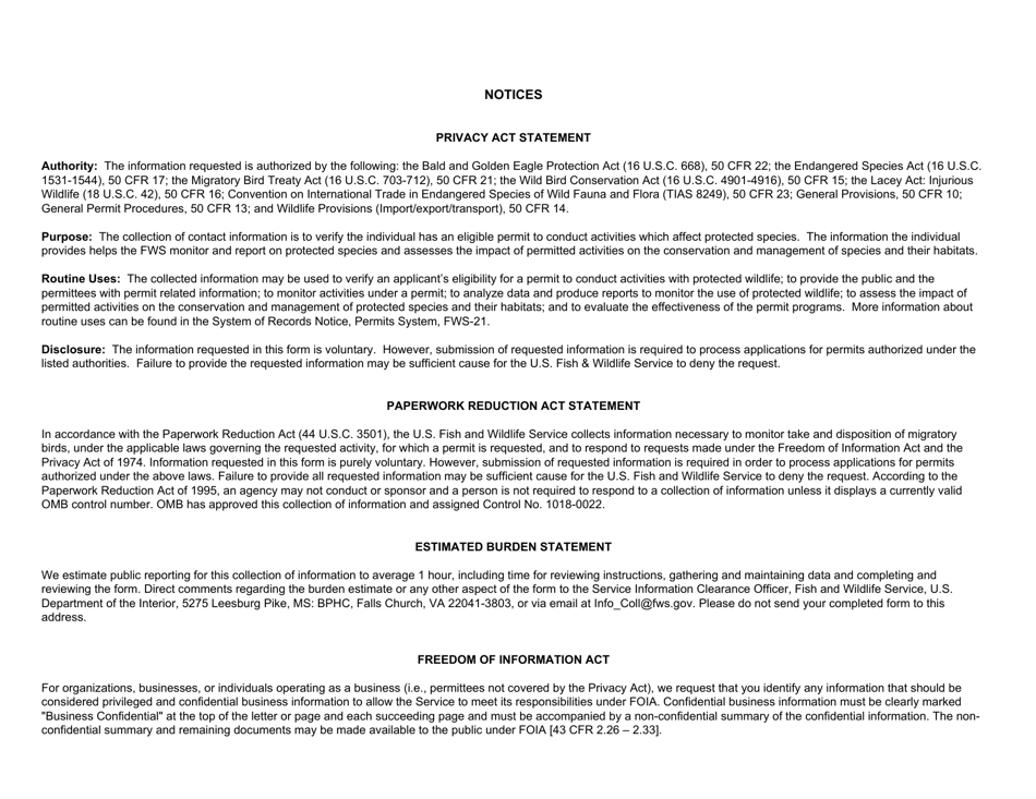 FWS Form 3-202-13 Eagle Exhibition - Annual Report, Page 3