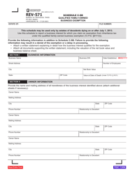 Document preview: Form REV-571 Schedule C-SB Qualified Family-Owned Business Exemption - Pennsylvania