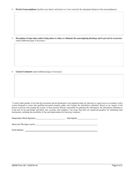 ADEM Form 421 Npdes/Sid Non-compliance Notification Form - Alabama, Page 2