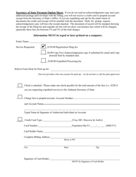 Foreign Professional Corporation (Business or Non-profit) Application for Registration - Alabama, Page 3