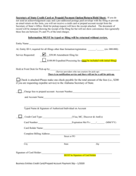 Domestic Limited Liability Company Certificate of Amendment - Alabama, Page 3