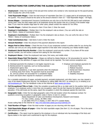 Download Instructions For Form TQ01B, TQ01C Alaska Quarterly ...