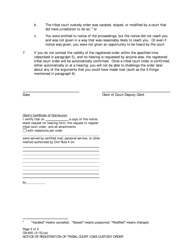 Form CN-605 Notice of Registration of Tribal Court Icwa Custody Order - Alaska, Page 2