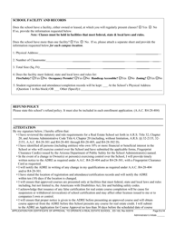 Form ED-100 Real Estate School Certification Approval Application - Arizona, Page 3