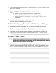 Application for Mediation Course Approval - Arkansas, Page 2