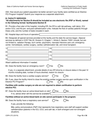 Form CDPH272 Elective Percutaneous Coronary Intervention (Pci) Program Application - California, Page 10