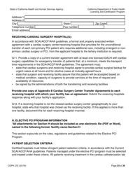 Form CDPH272 Elective Percutaneous Coronary Intervention (Pci) Program Application - California, Page 23