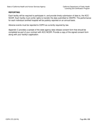 Form CDPH272 Elective Percutaneous Coronary Intervention (Pci) Program Application - California, Page 26