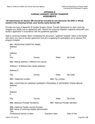 Form CDPH272 Elective Percutaneous Coronary Intervention (Pci) Program Application - California, Page 31