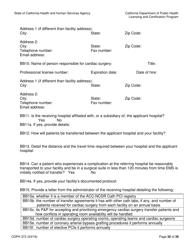 Form CDPH272 Elective Percutaneous Coronary Intervention (Pci) Program Application - California, Page 32