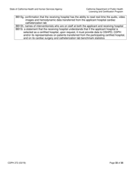 Form CDPH272 Elective Percutaneous Coronary Intervention (Pci) Program Application - California, Page 33