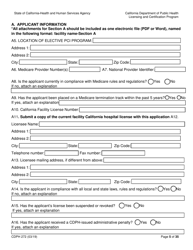 Form CDPH272 Elective Percutaneous Coronary Intervention (Pci) Program Application - California, Page 5