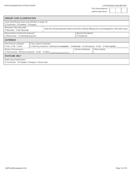 Form CDPH8296 Listeriosis Case Report - California, Page 13
