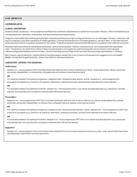 Form CDPH8296 Listeriosis Case Report - California, Page 14
