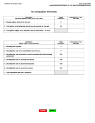 Form CDTFA-501-MJ Aircraft Jet Fuel Dealer Tax Return - California, Page 2