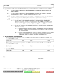 Form JV-680 Findings and Orders for Child Approaching Majority - Delinquency - California, Page 5