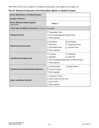 Form DEEP-NSR-APP-202 Attachment E202 Fuel Burning Equipment Supplemental Application Form - Connecticut, Page 2