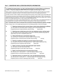 Form DEEP-IWRD-GP-015 3(A)1 (GP-015-3(A)1-NO PE) General Permit to Conduct Repairs and Alterations to Dams - Connecticut, Page 6