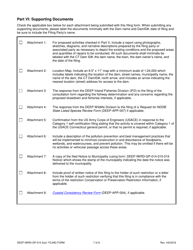 Form DEEP-IWRD-GP-015 3(A)1 (GP-015-3(A)1-NO PE) General Permit to Conduct Repairs and Alterations to Dams - Connecticut, Page 7