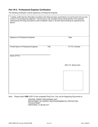 Form DEEP-IWRD-GP-016 3(A) (GP-016-3(A)) General Permit to Conduct Repairs and Alterations to Dams - Connecticut, Page 12