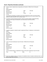 Form DEEP-IWRD-GP-016 3(A) (GP-016-3(A)) General Permit to Conduct Repairs and Alterations to Dams - Connecticut, Page 3