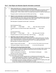 Form DEEP-IWRD-GP-016 3(A) (GP-016-3(A)) General Permit to Conduct Repairs and Alterations to Dams - Connecticut, Page 7